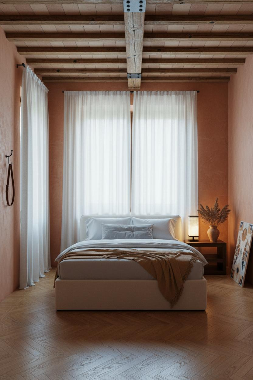 Mediterranean Bedroom Spanish Villa Terracotta