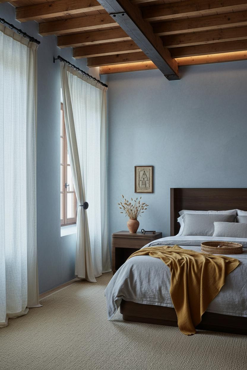 Mediterranean Bedroom Spanish Modern Andalusian