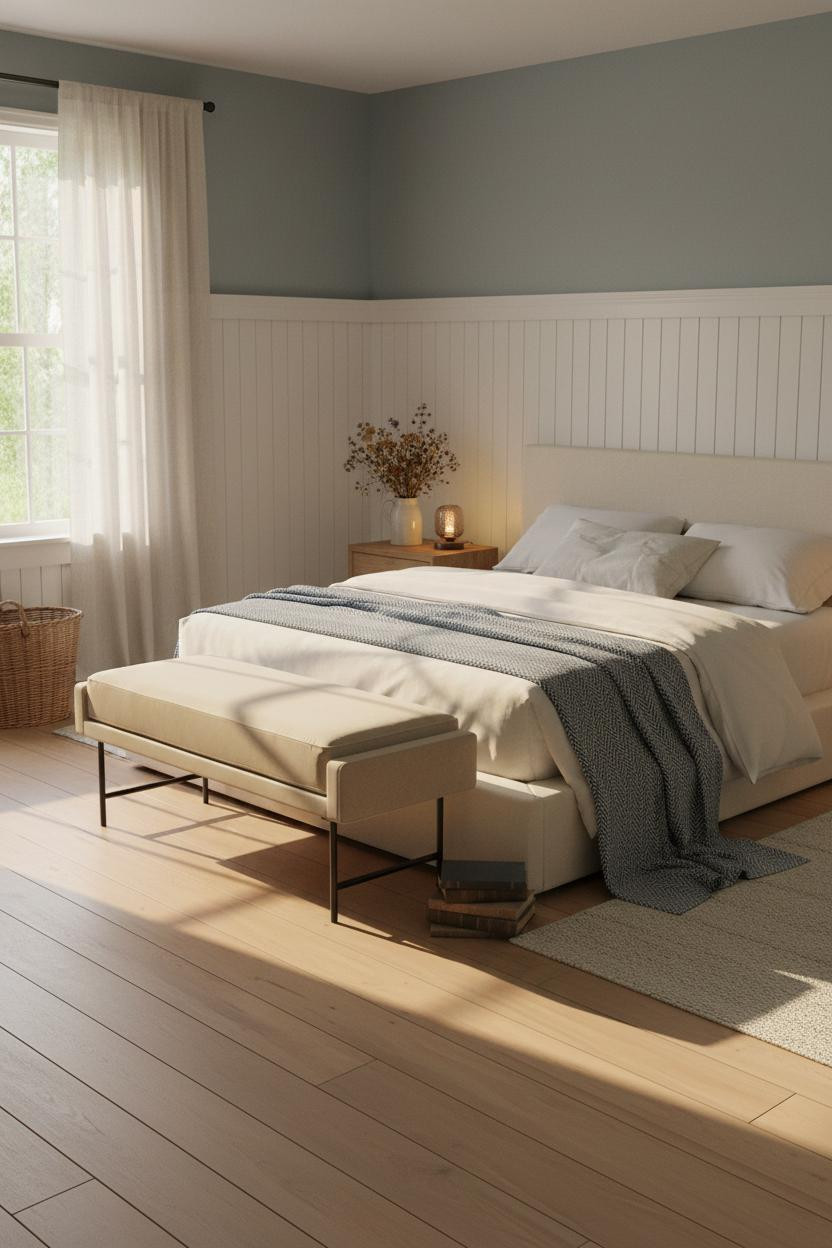 Blue Cottage Bedroom English Vintage