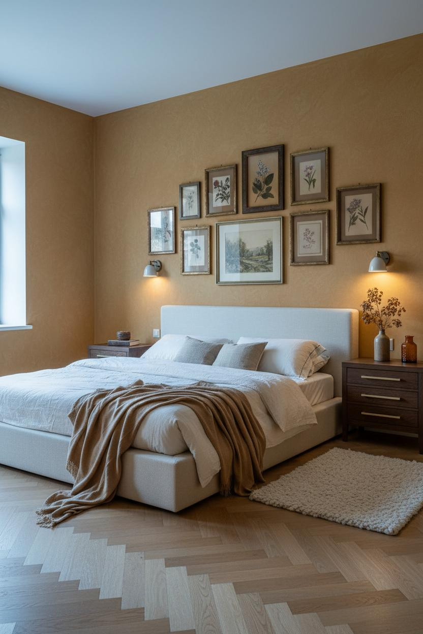 Vintage Cottagecore Bedroom Gallery Wall Aesthetic
