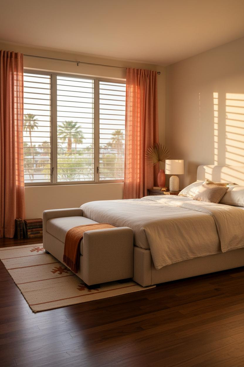 Palm Beach Bedroom Jalousie Windows Coastal