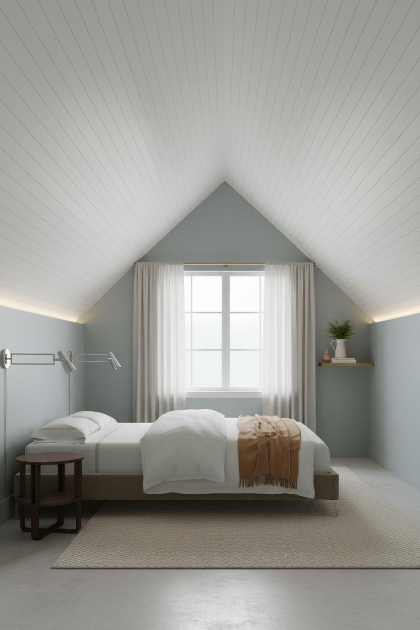 Mezzanine Bedroom Attic Gabled Coastal