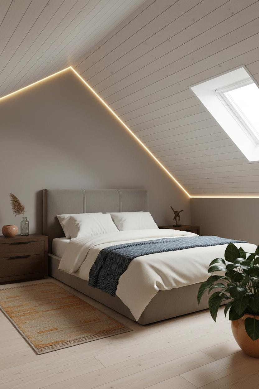 Mezzanine Bedroom Boho Loft Design