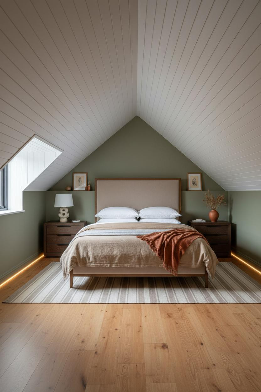 Mezzanine Bedroom MCM Loft Design