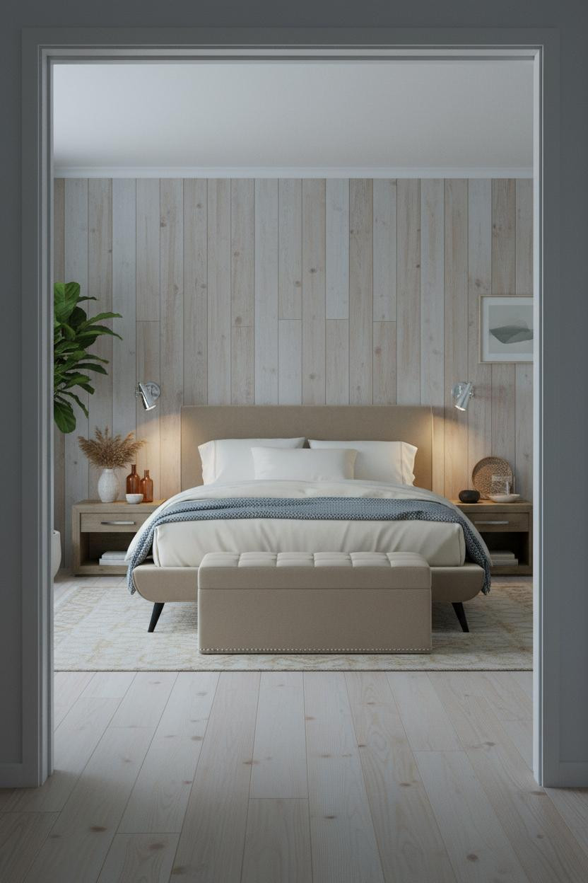 Beach House Bedroom Coastal Driftwood Style