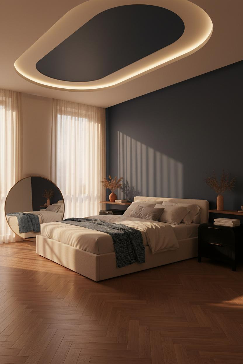 Luxury Bedroom Pop Ceiling Design Modern