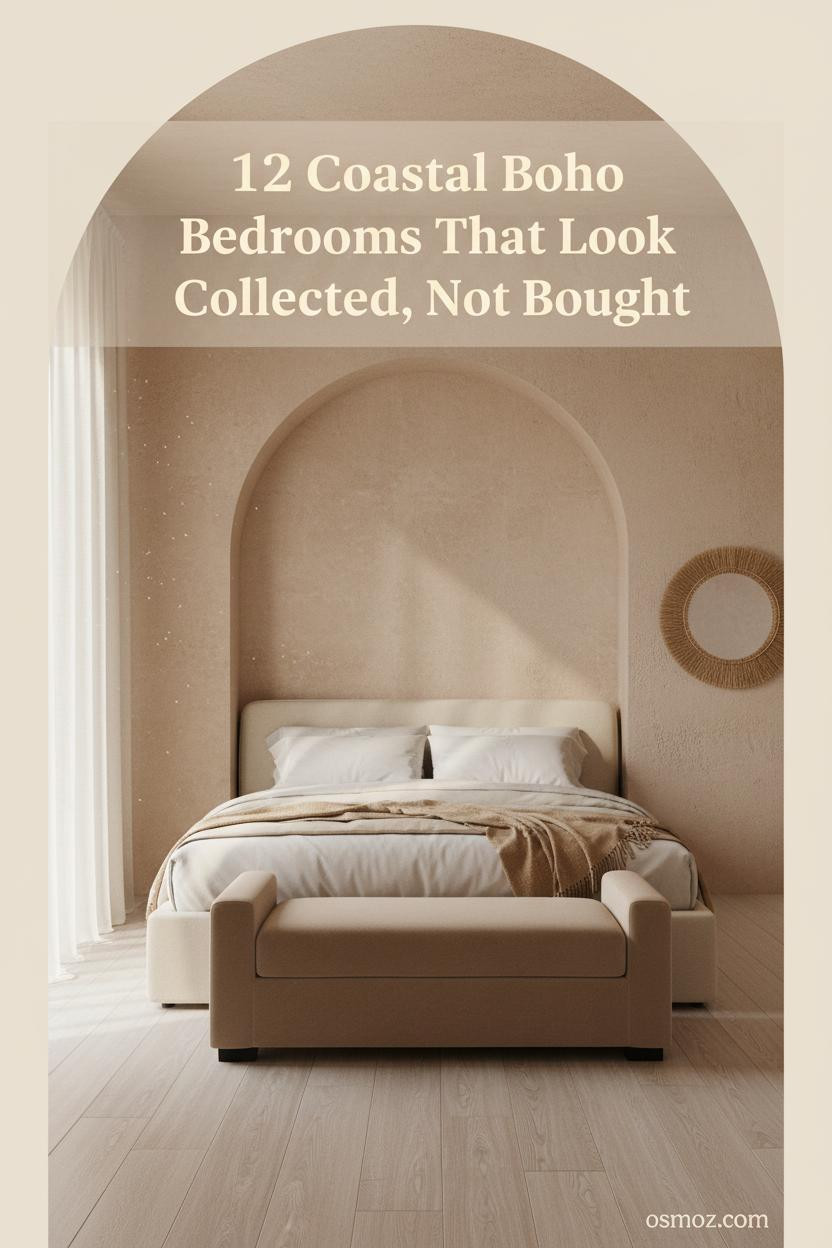 12+ Coastal Boho Bedrooms That Feel Collected, Not Decorated