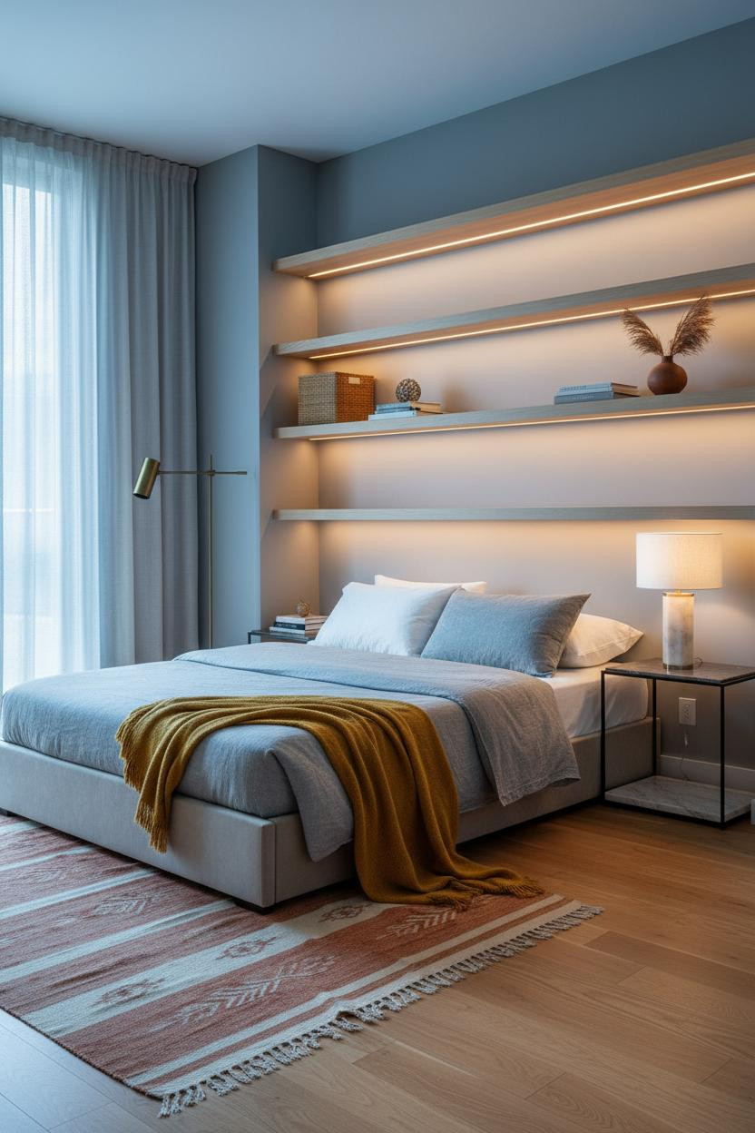 Modern Studio Apartment Boho Chic Small Space Design