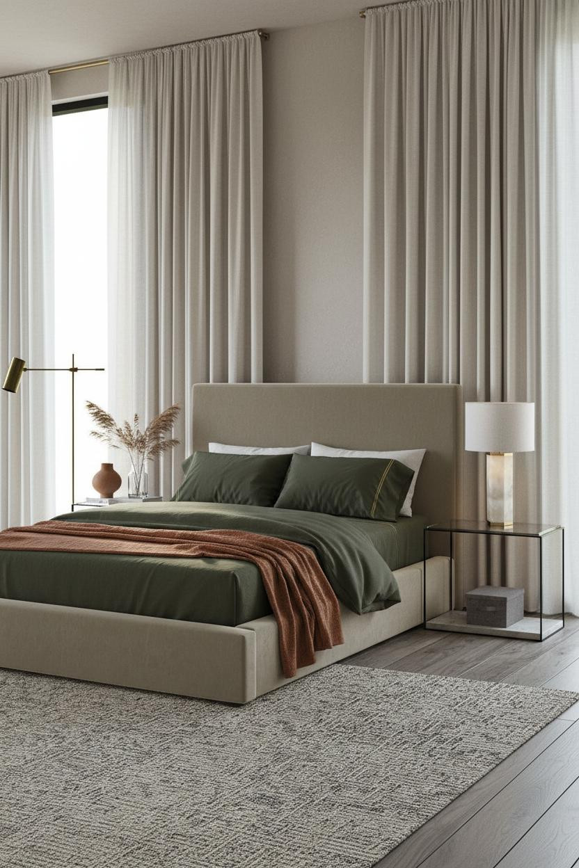 Warm Neutral Bedroom Earth Tones Minimalist