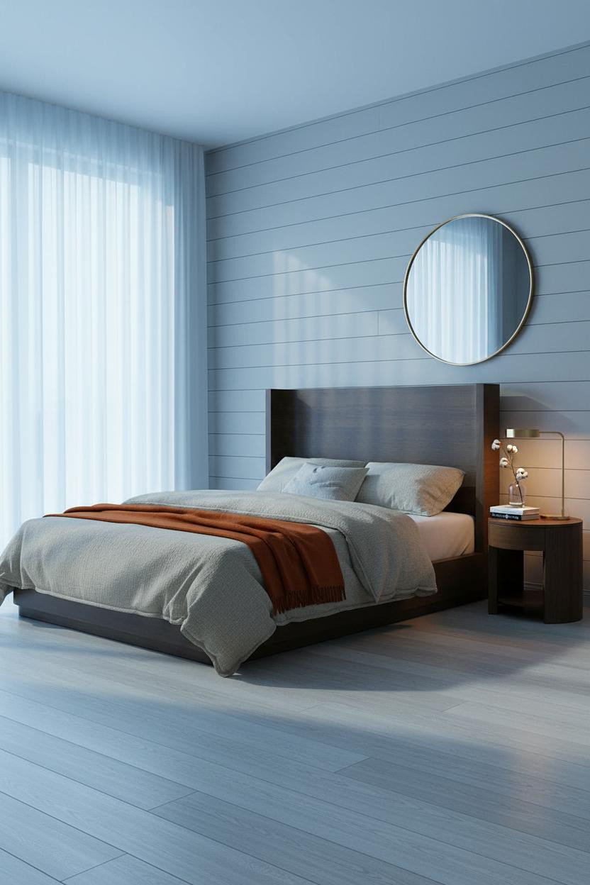 Dark Brown Bed Frame Coastal Bedroom