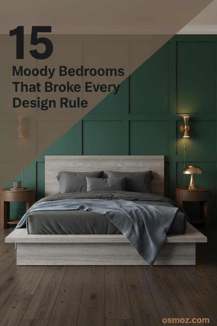 This Moody MCM Bedroom Shouldn't Work but It Does (15+ Looks)
