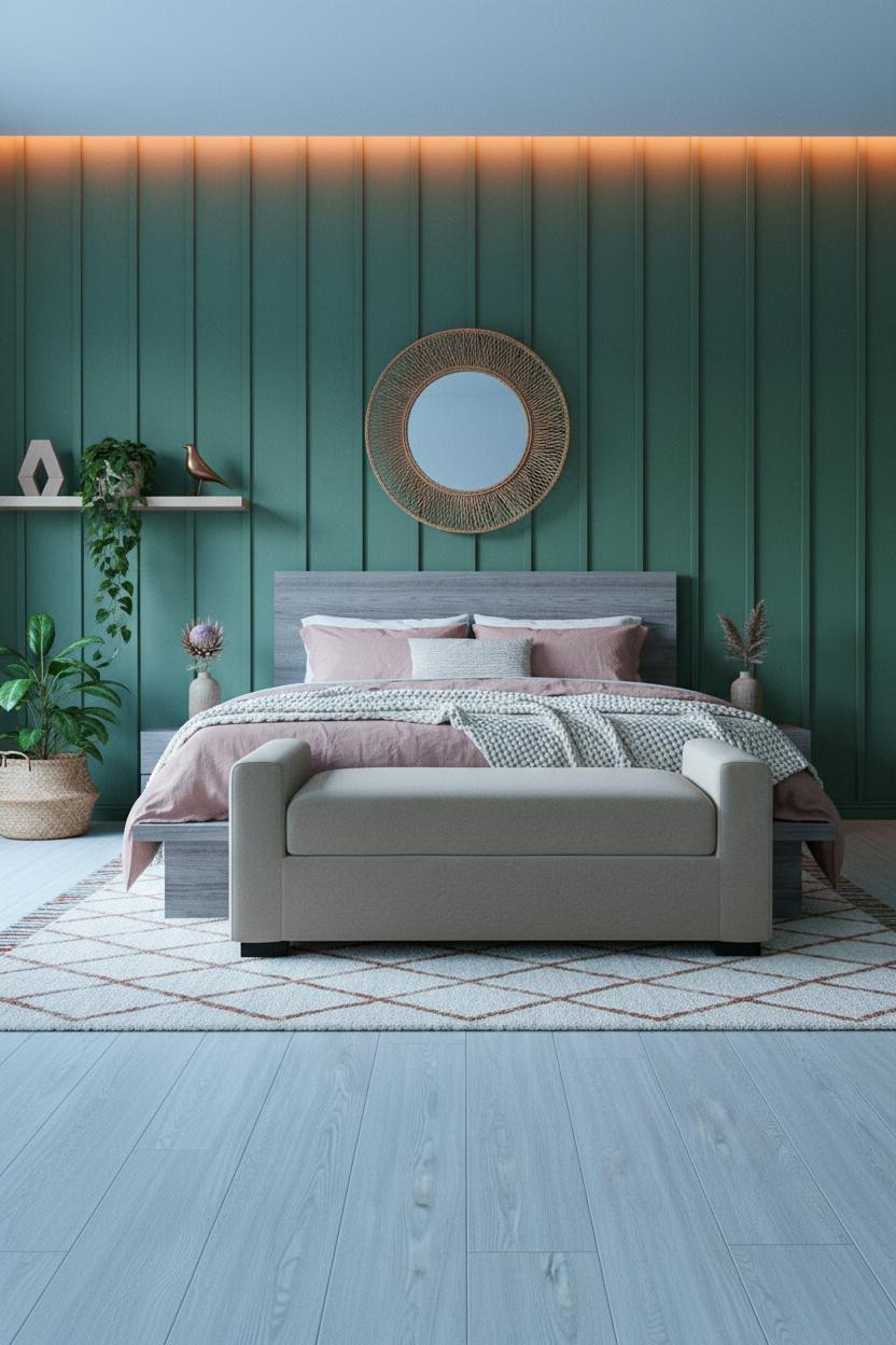 Earthy Boho Bedroom Natural Textures