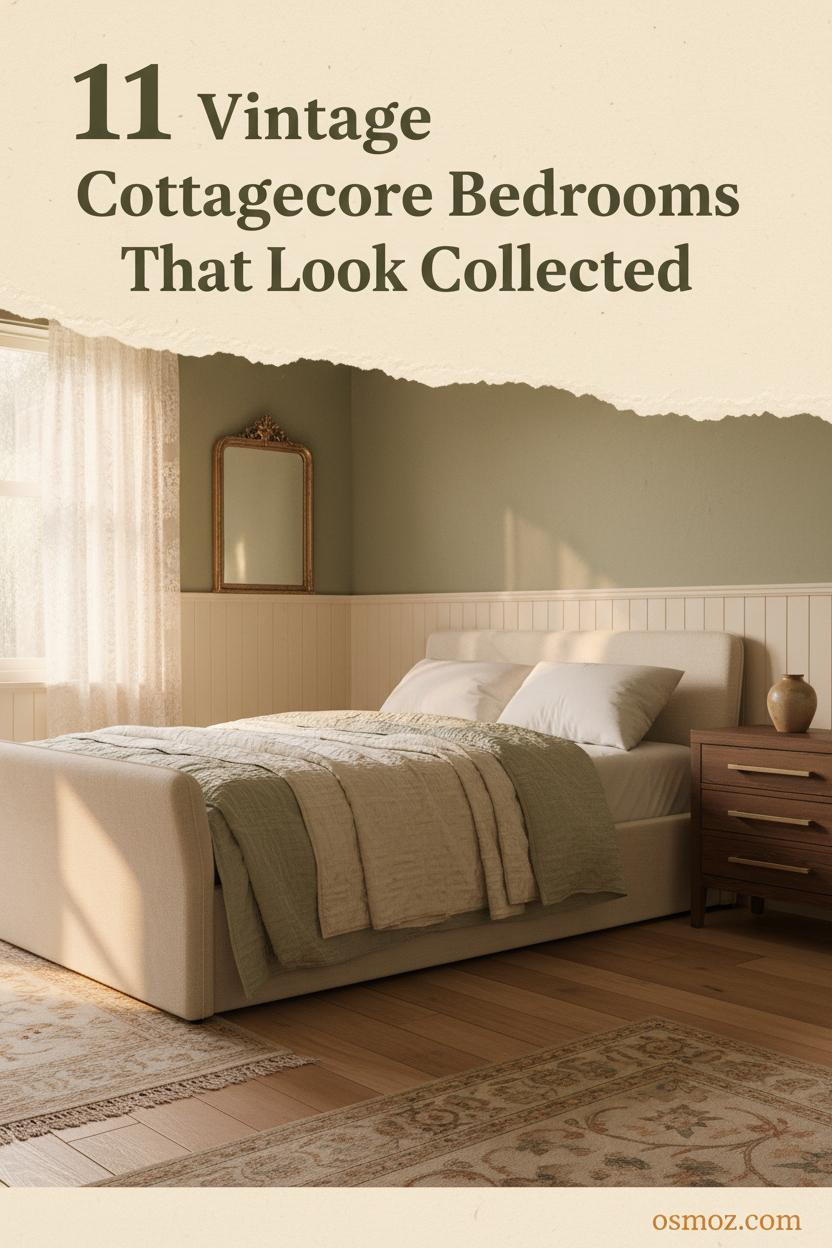 11+ Vintage Cottagecore Bedrooms That Feel Collected, Not Decorated