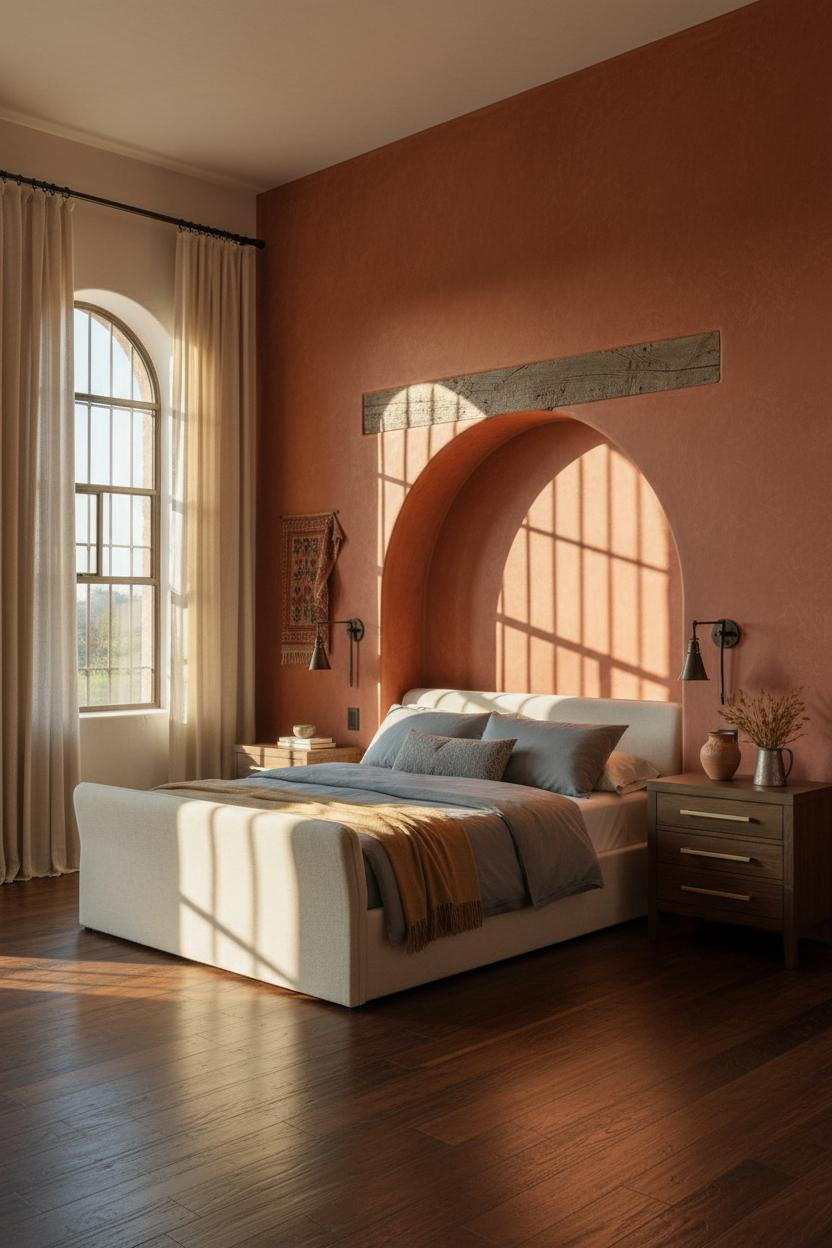 Hacienda Bedroom Spanish Colonial Iron Sconces