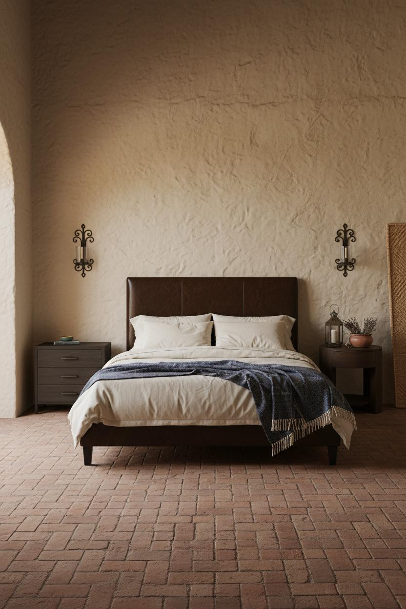 Hacienda Style Bedroom Spanish Colonial Adobe