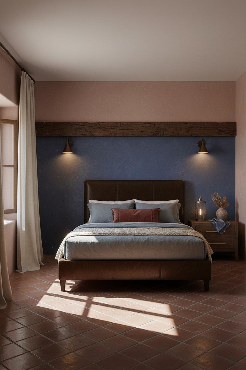 Hacienda Bedroom Spanish Plaster Tile