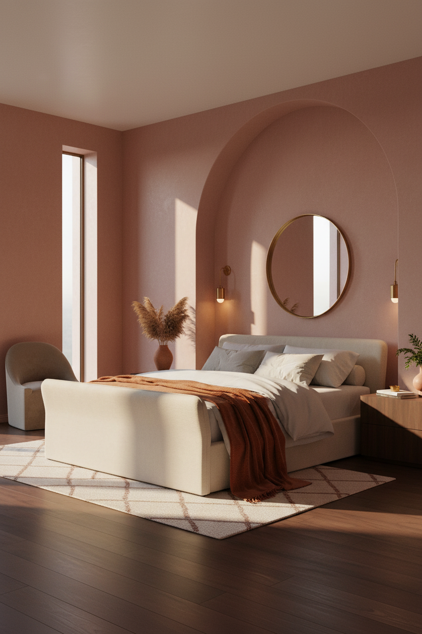 Classy Bedroom Dusty Rose Feminine
