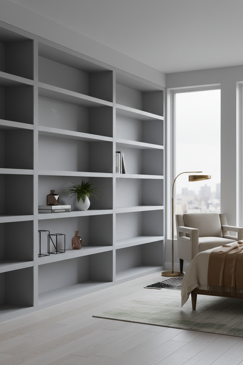 Classy Bedroom Parisian Shelving Linen