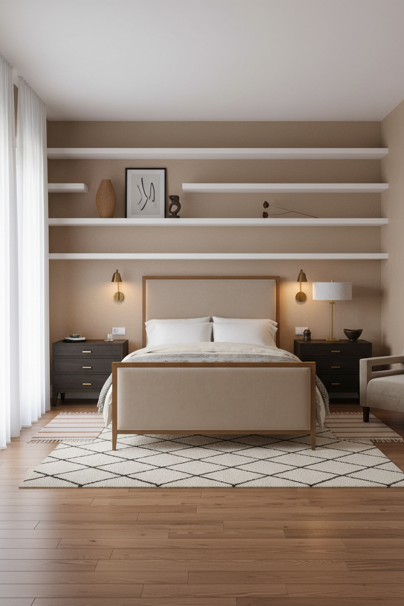 Classy Bedroom Women Nordic Floating Shelves