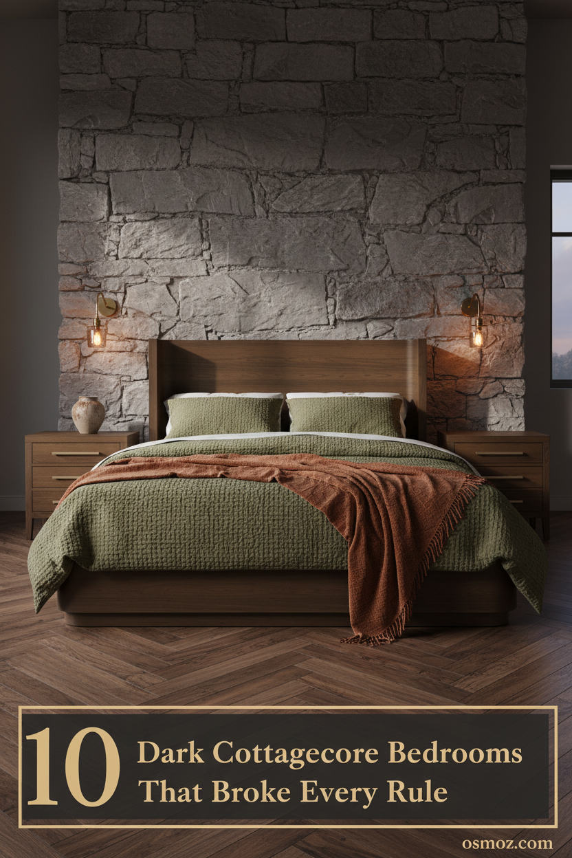 Dark Cottagecore Bedrooms That Feel Like the Forest Pulled You In (10+ Looks)