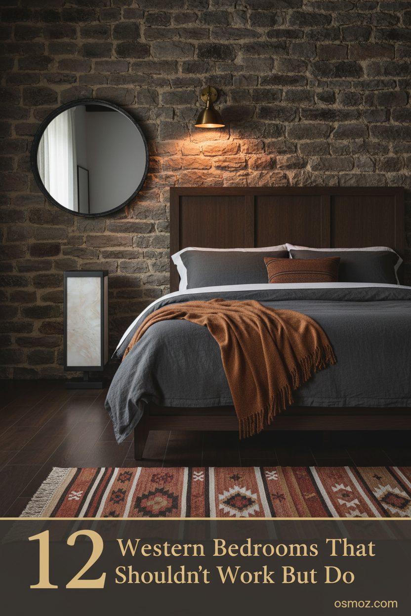 12+ Moody Western Bedrooms That Feel Dark but Still Pull You In