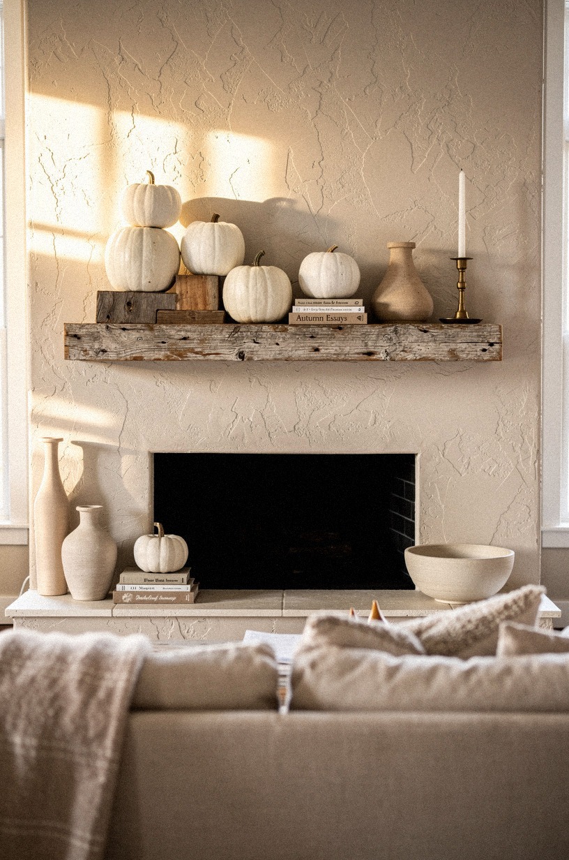Want instant layering? Raise the pumpkins on risers