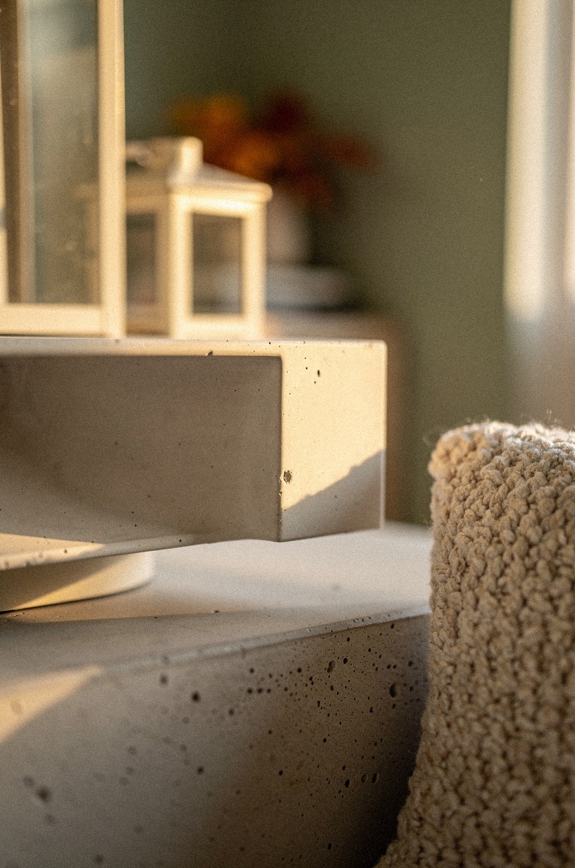 Frame the hearth with matching lanterns