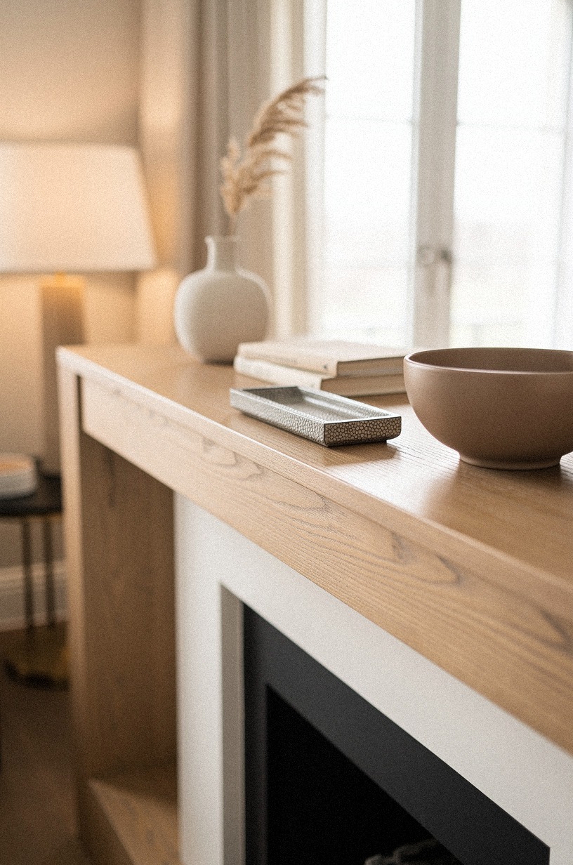 Added a single taupe ceramic bowl