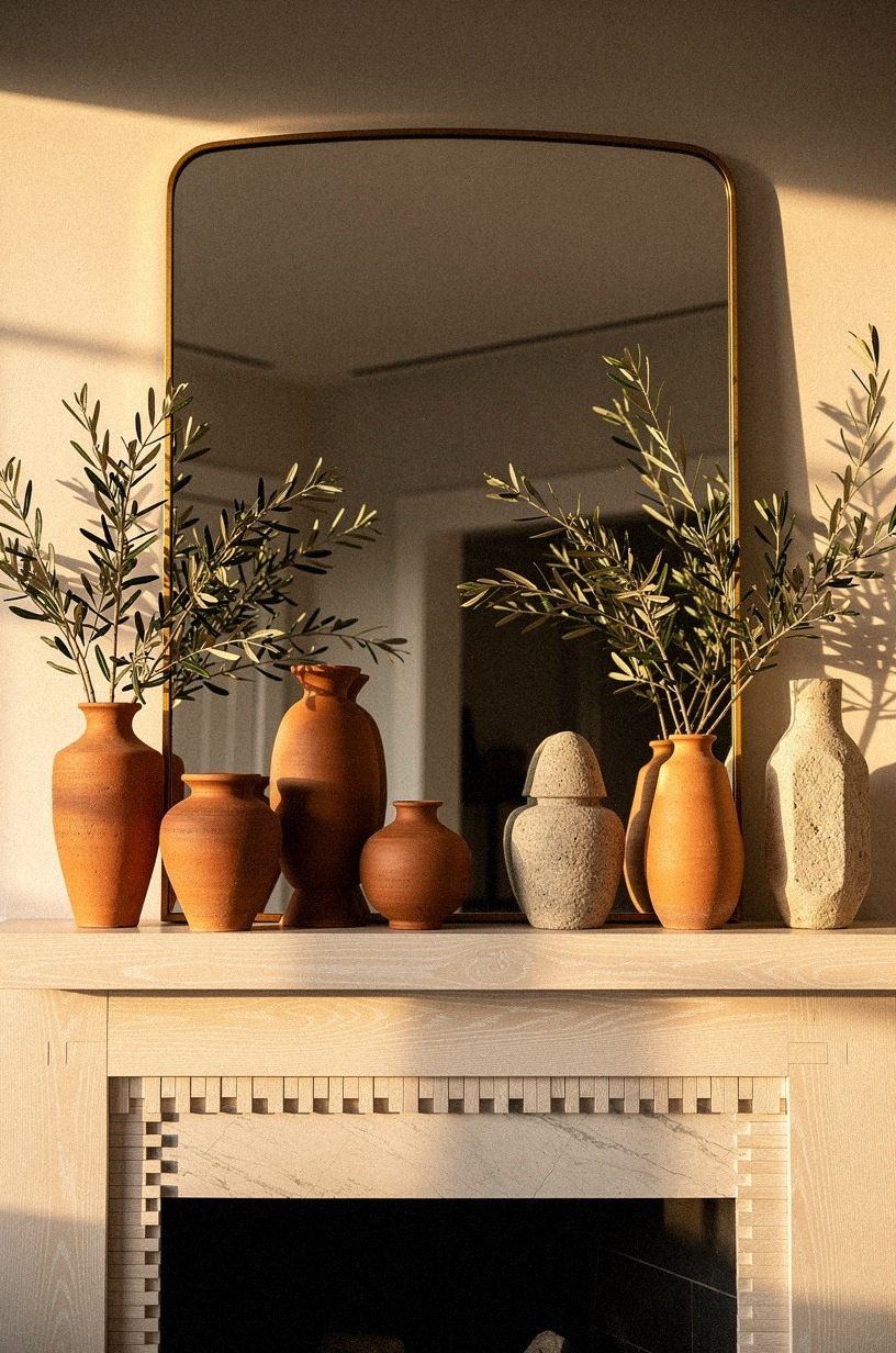 17 Layered-Mirror Mantel Techniques That Make Fall Decor Look Designer