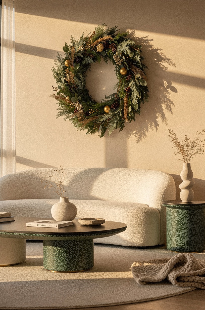 How to Anchor Your Fall Mantel Display With One Statement Wreath