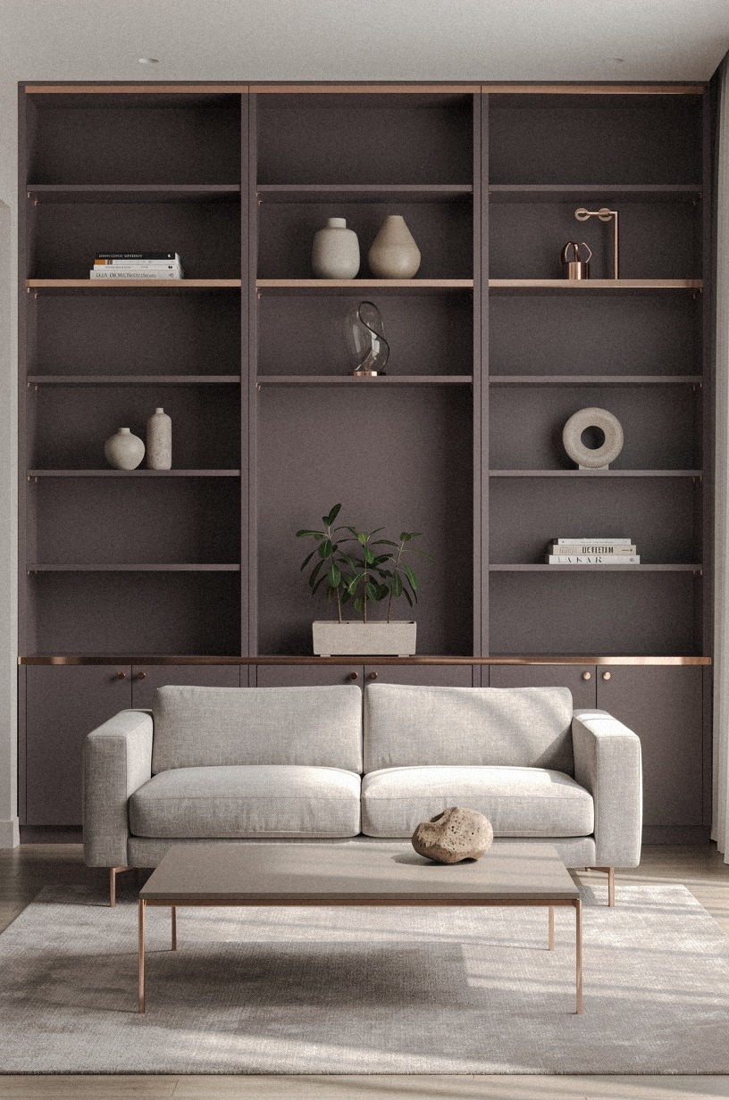 Treat empty shelf as a styling move