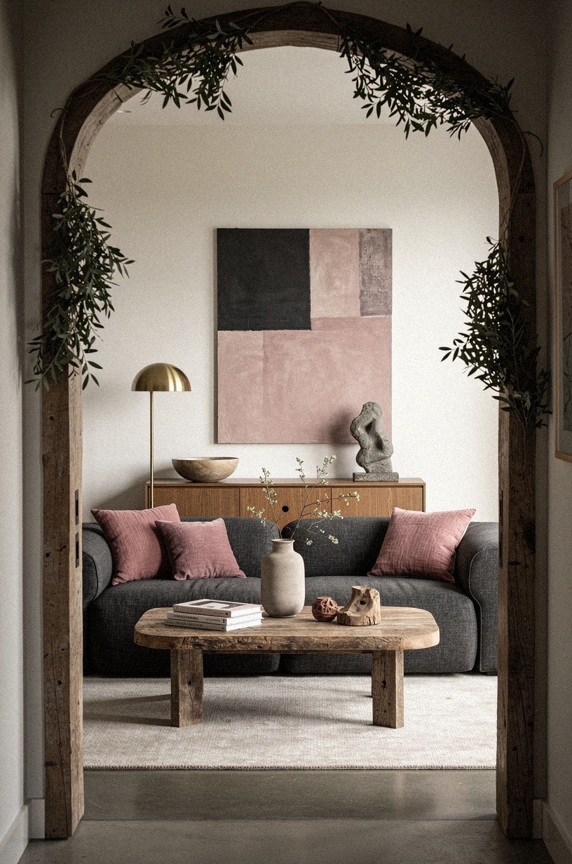 Layer a fresh or faux garland in odd numbers
