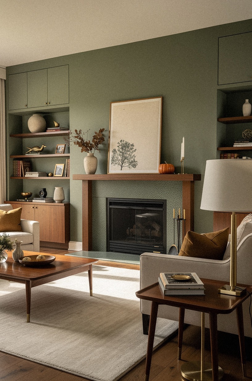 Why does adding one non-fall piece make the whole mantel work?