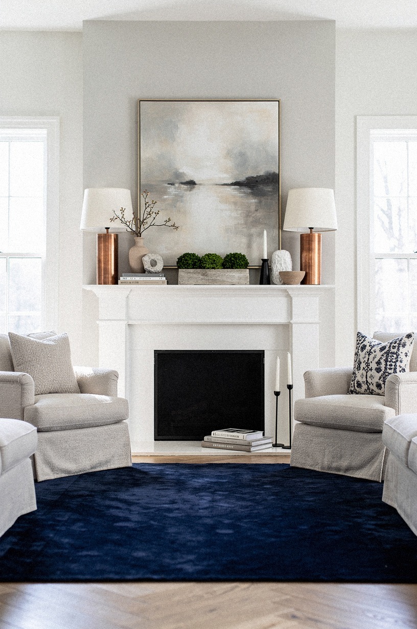 Place matching lamps on both sides