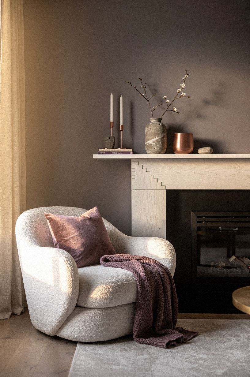 Style a low tray with taper candles