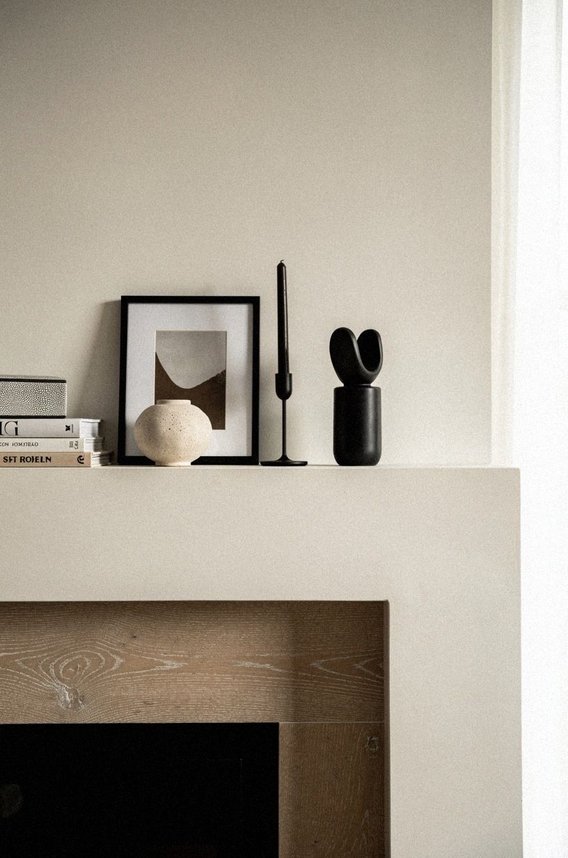 Repeat matte black in three small accents