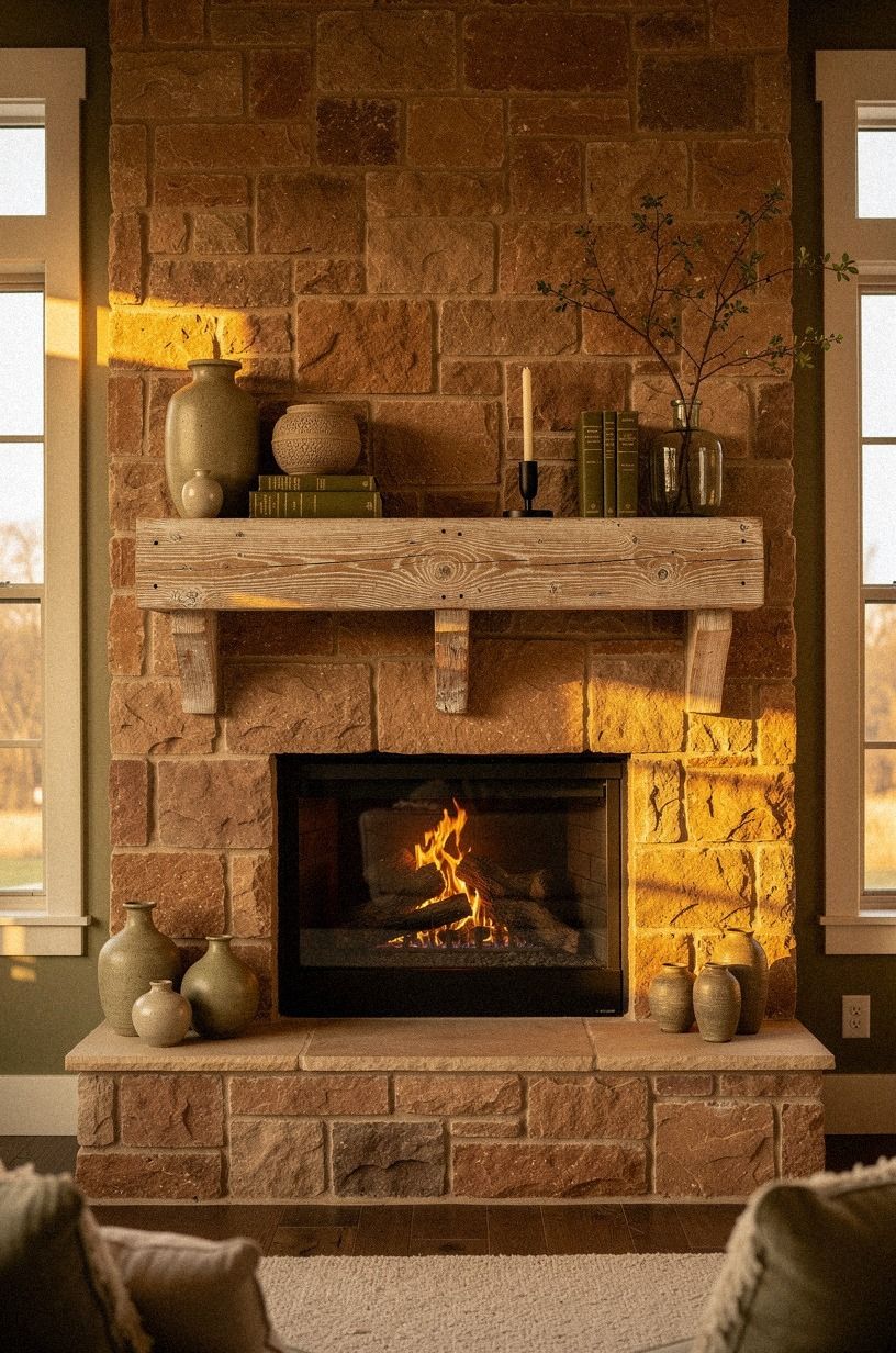 18 Farmhouse Mantel Decor Ideas That Feel Warm and Collected