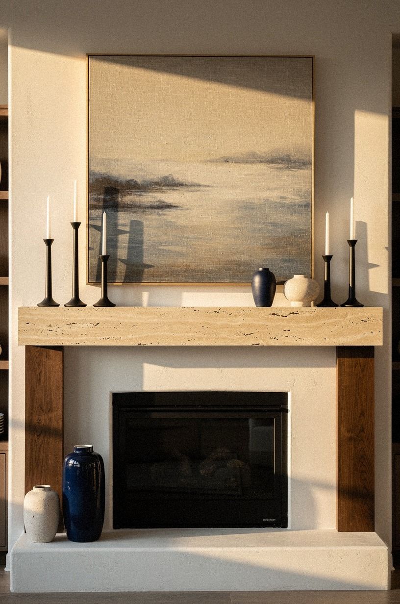 How do you stop a mantel from feeling like a flea market?