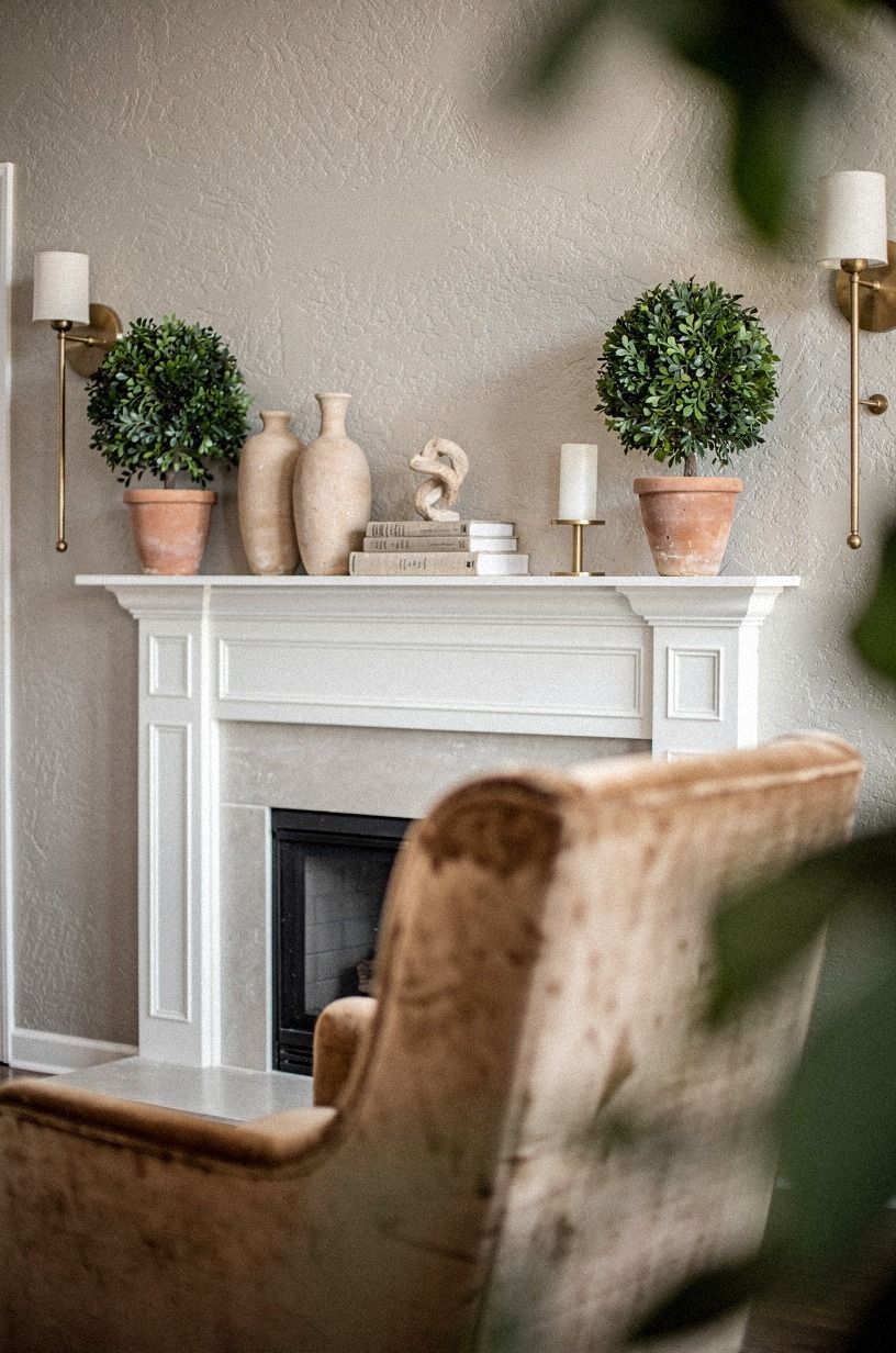 Can matching topiaries fix a loose room?
