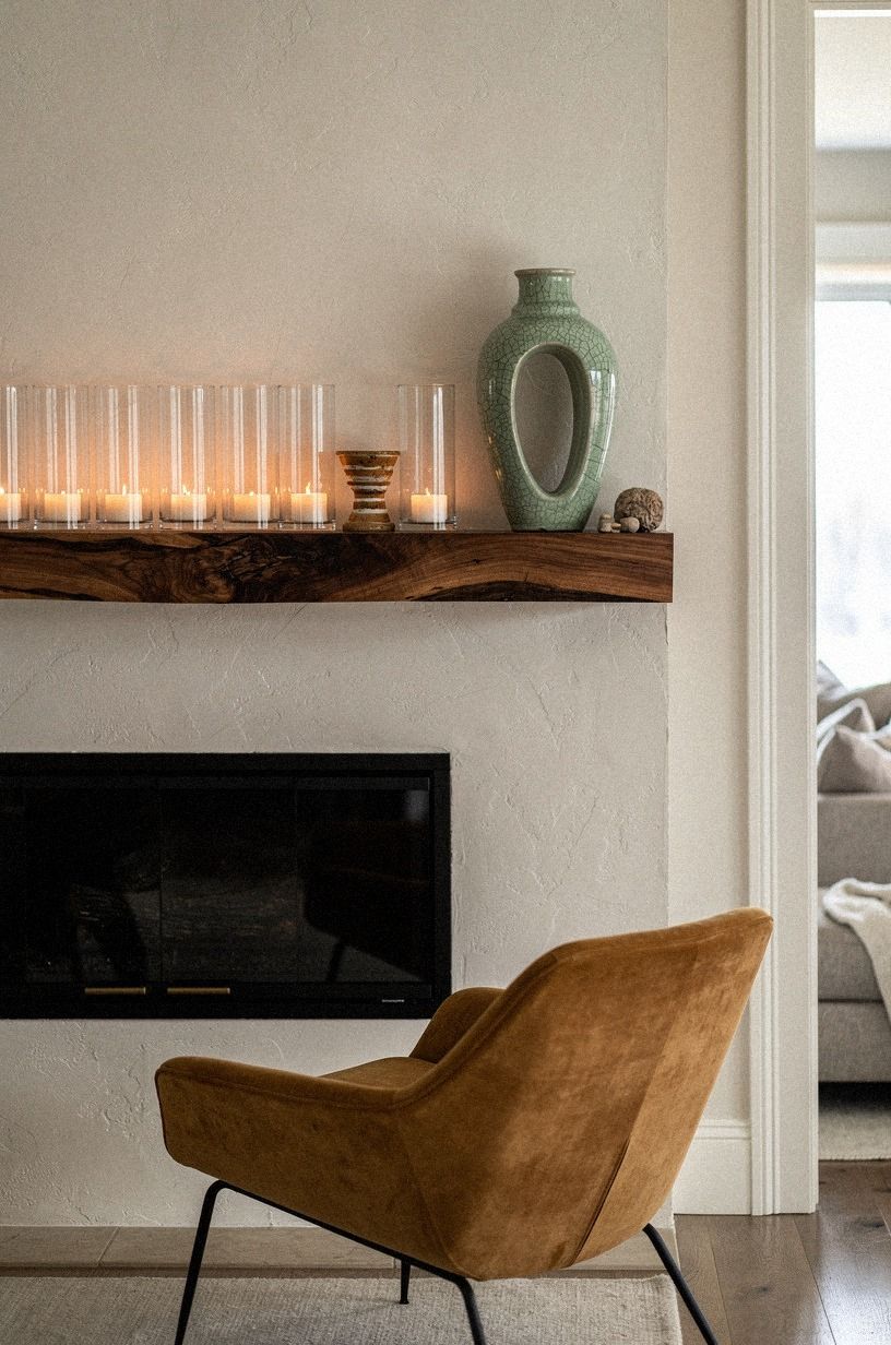 Create a ribbed glass candle line