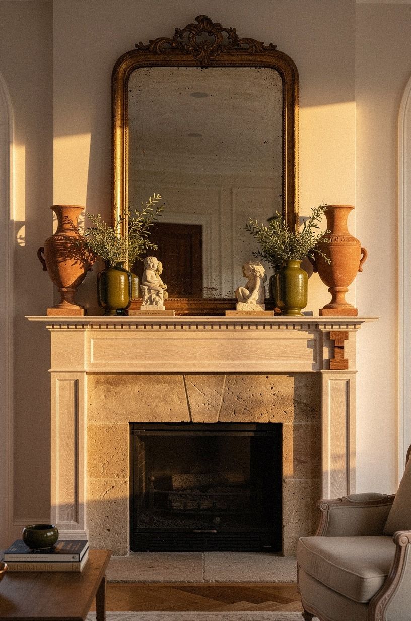 I Tried Traditional Mantel Decor Ideas, It Felt Timeless And Symmetrical