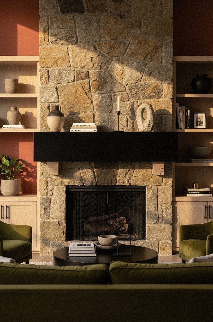 I Tried Black Fireplace Mantel Ideas, My Room Finally Has Modern Contrast
