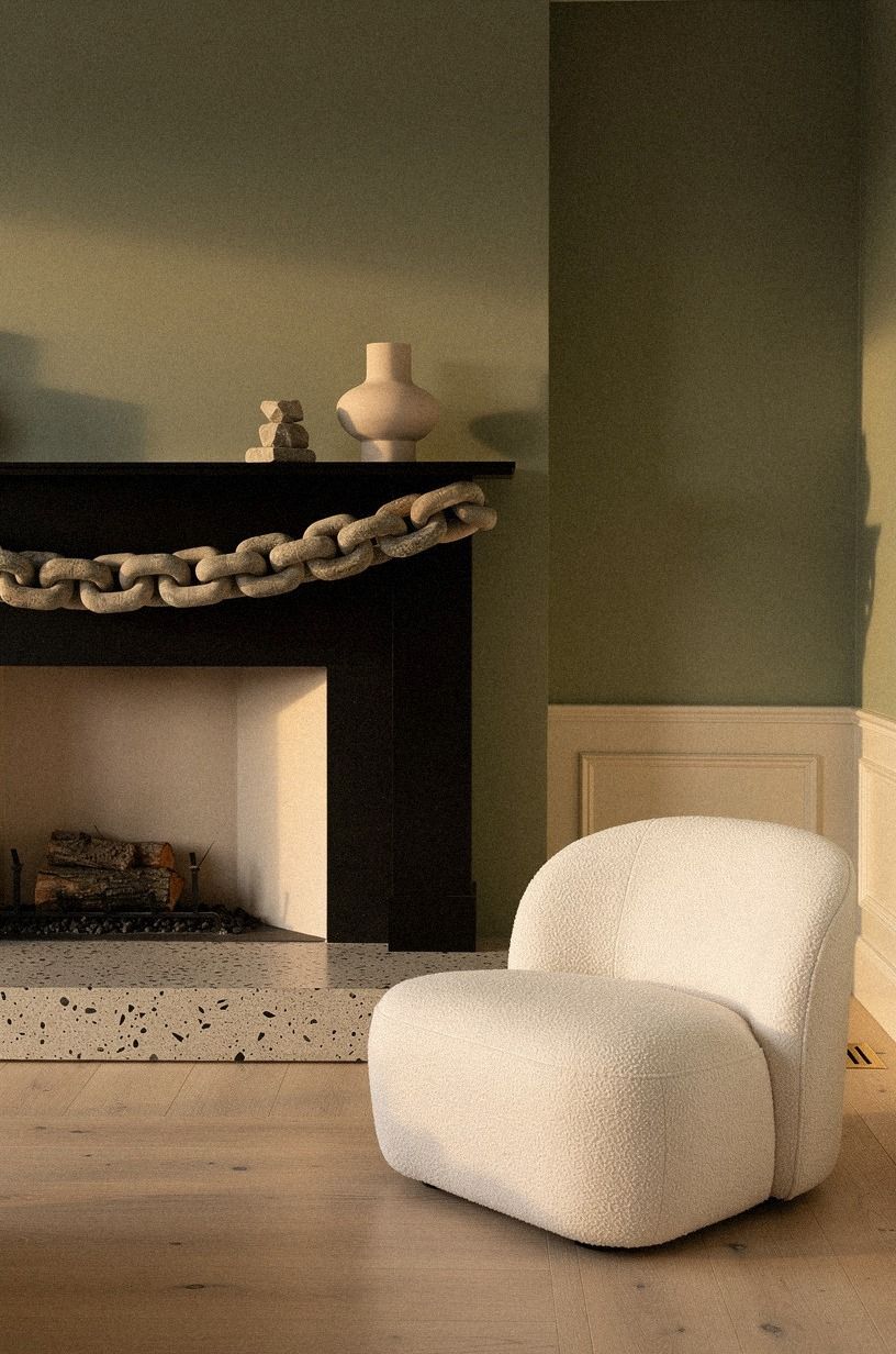 Set a stone chain across the shelf