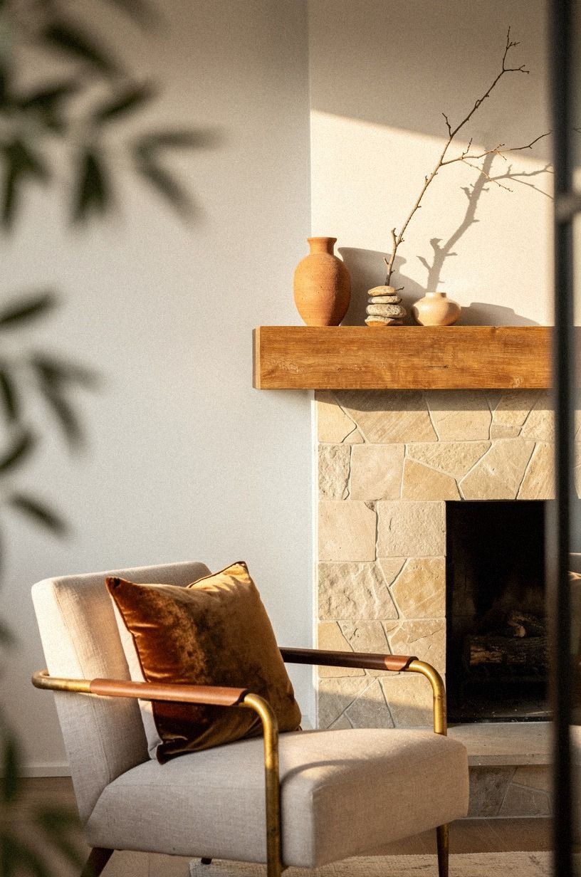 Install a floating box beam over tile