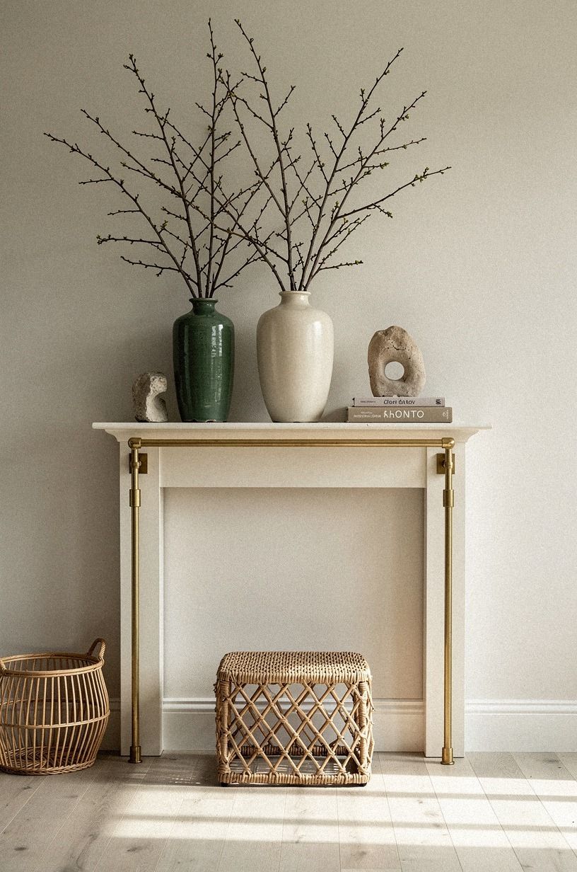 Build height with tall branch-filled vases