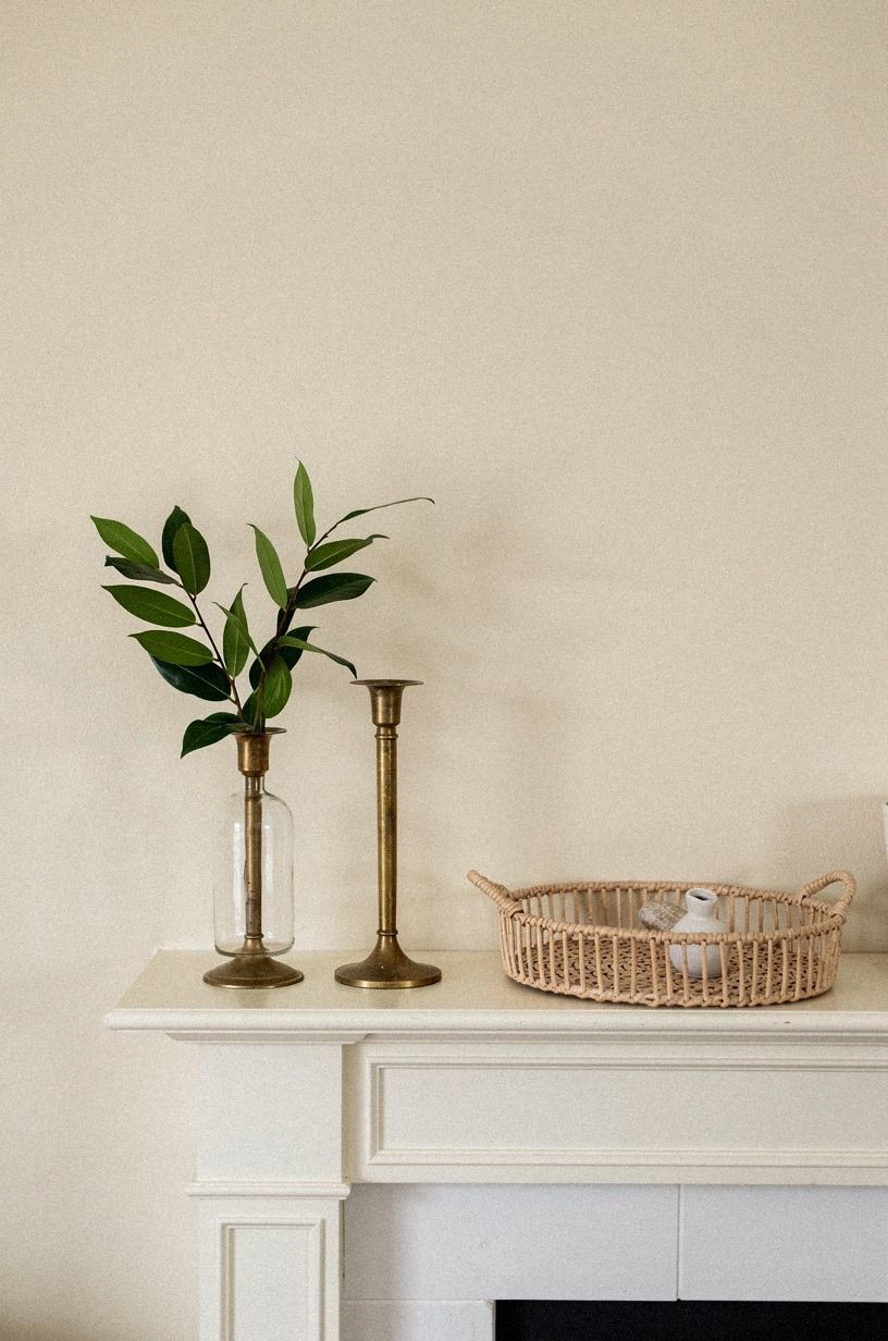 I swapped bulky vases for slim bud glass