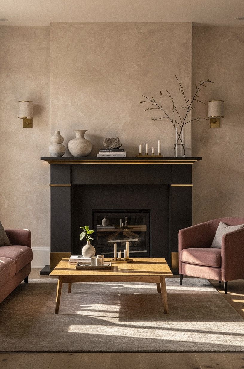 Bookend the shelf with matching sconces