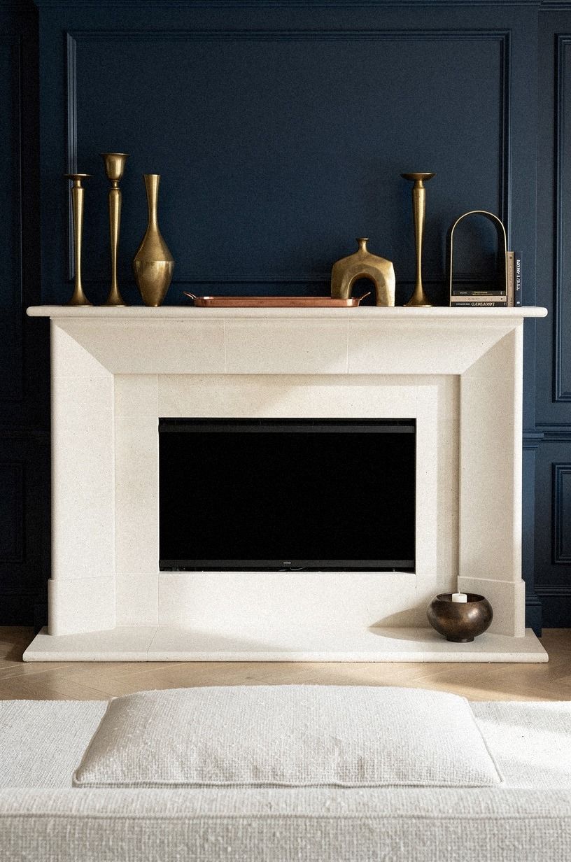 Repeat brass accents across the full span