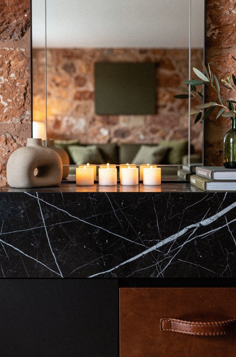 Finish with candlelight below the glass: The Low-Glow Finish