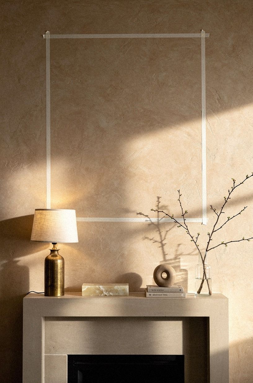 Trace the firebox width with painter's tape